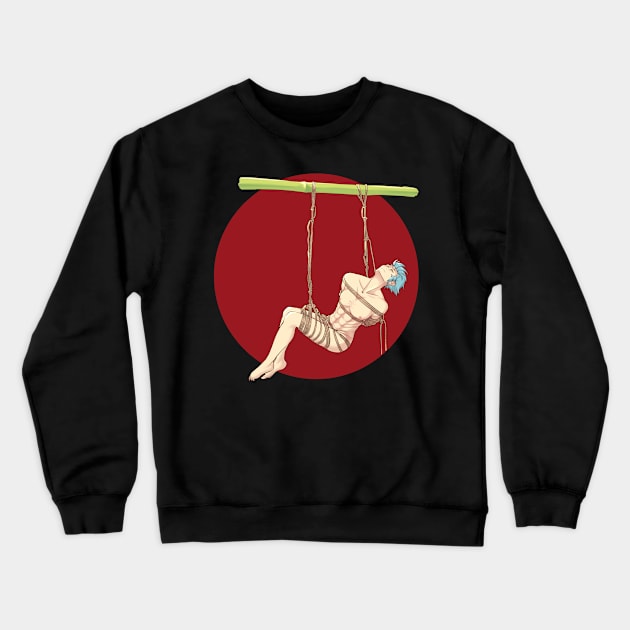 Shibari Bondage Suspension Crewneck Sweatshirt by ShibariZone